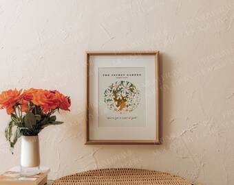 Vertical Poster Frame Mockup | 5x7 Wall Canvas (PSD & JPEG)