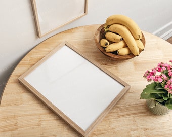 Rustic 5x7 Frame Mockup | Kitchen Scene, Digital Prints (PSD)