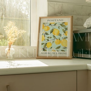 5X7 wood frame in the kitchen | frame mockup PSD | frame in the kitchen scene | thick frame for digital prints | photography frame mockup .