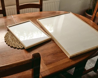A1 A2 Frame Mockup, Wall Art Display (PSD, Digital Download)