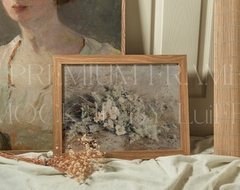 Wooden Frame Mockup Set, Horizontal Artwork Display (Digital Download)