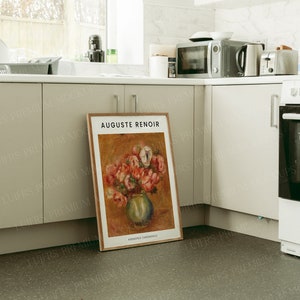 Kitchen frame A1 |wood frame on the kitchen for digital prints | psd frame ratio A1 | big frame for wall art | digital frame mockup.