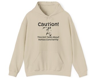 Horse Lover Hoodie, Equestrian Sweatshirt, Equine Gift, Funny Horse Shirt, Horseback Riding Jumper
