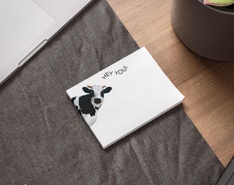 Playful Cow Post-it Note Pads, Farm Animal Stationery