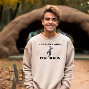 Perchon Horse, Perchon Shirt, Christmas, Perchon Gift, Horse Sweatshirt, Draft Horse, Perchon, Draft Horse Gift, Horse Christmas Gift