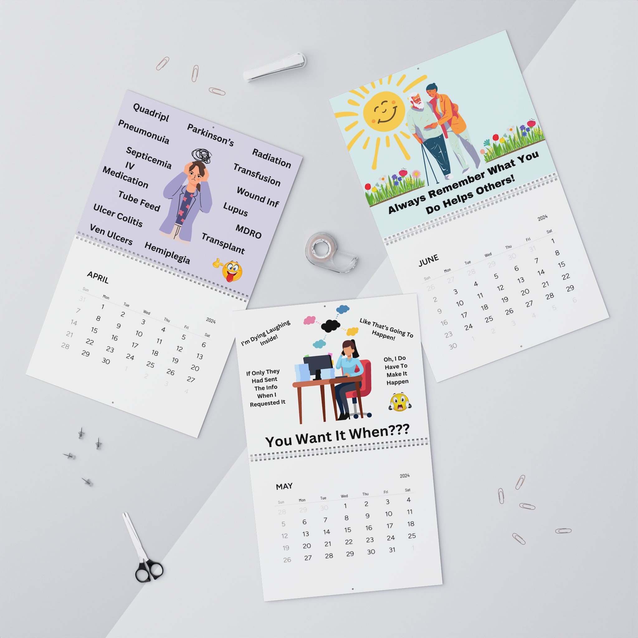 MDS Nurse Calendar, MDS Calendar, MDS Nurse, Mds Nurse Gift, Mds Nurse