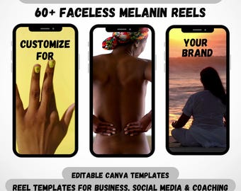 Melanine Faceless Reel Instagram Luxury Reels Faceless Marketing Black Girl Magic PLR MRR Rechten Social Media Manager Tik Tok Reels Upstider