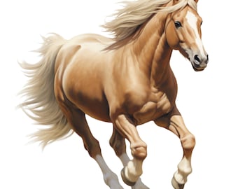 Haflinger Horse PNG, Sublimation Design (Digital Download)