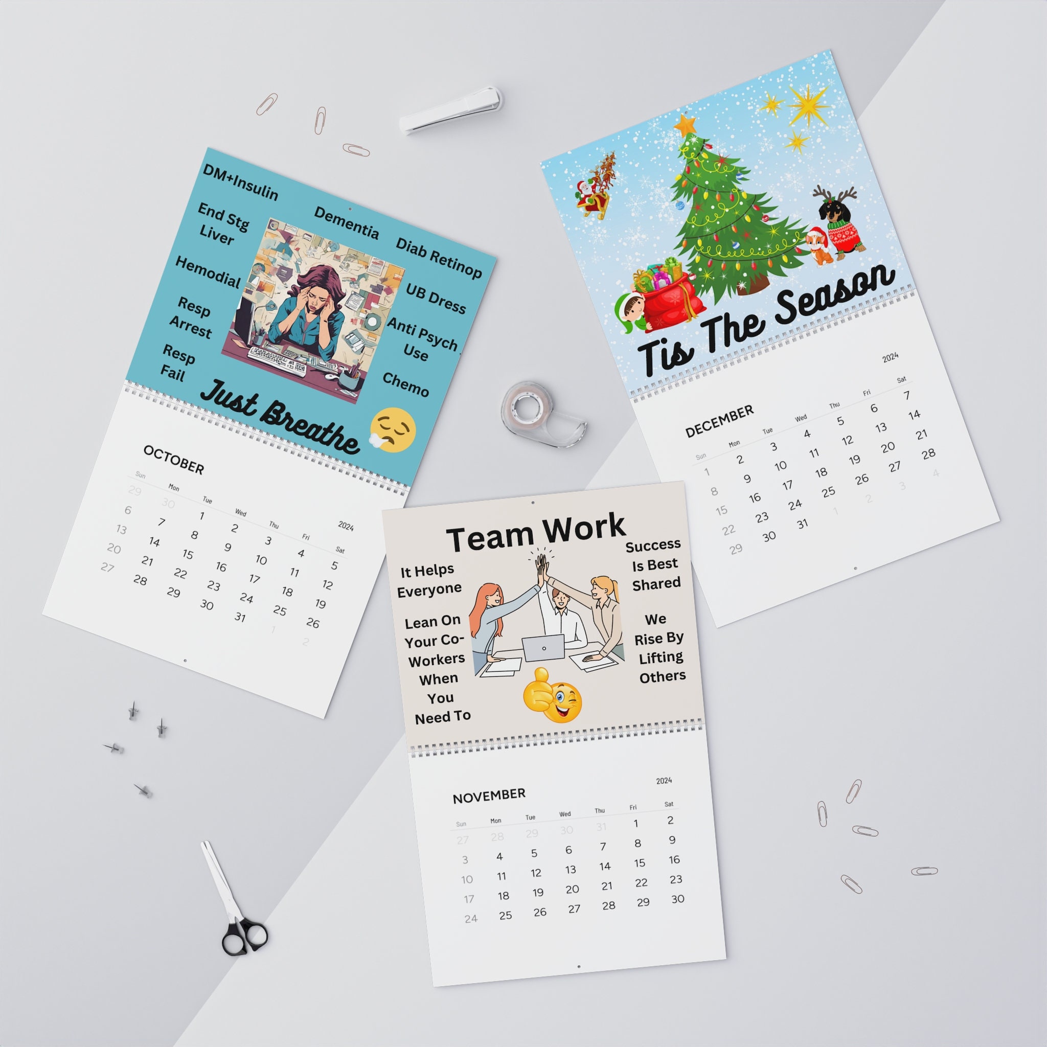 MDS Nurse Calendar, MDS Calendar, MDS Nurse, Mds Nurse Gift, Mds Nurse