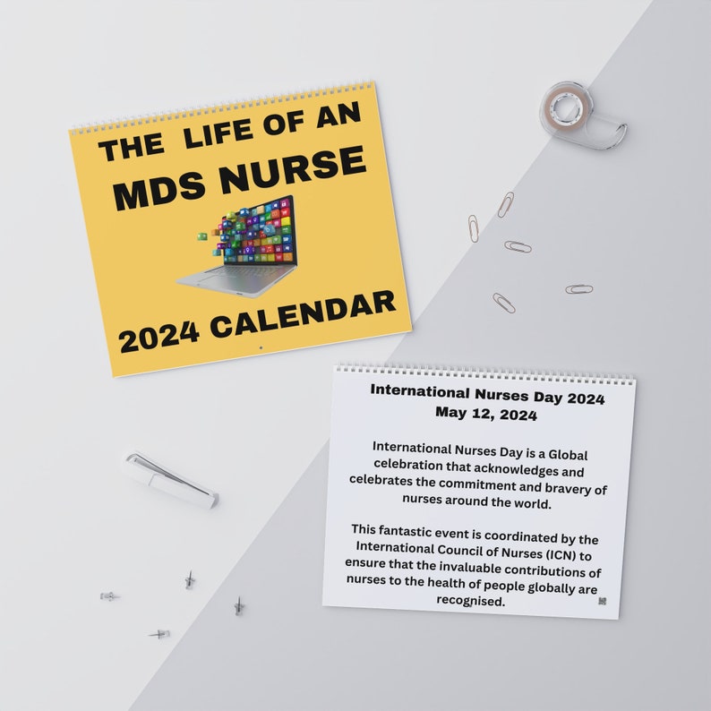 MDS Nurse Calendar, MDS Calendar, MDS Nurse, Mds Nurse Gift, Mds Nurse