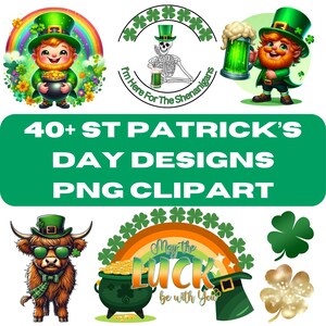 Día de San Patricio PNG Día de San Patricio Clipart Trébol PNG Trébol Clipart Duende Png Duende Clipart Trébol de 4 hojas png Trébol Clipart