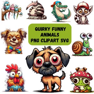 Animal drôle Amoureux des animaux drôles Clipart animal drôle PNG Animaux drôles SVG Animal drôle Clipart animal original 100 images de haute qualité AI