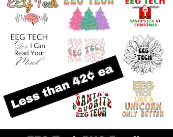 EEG PNG, EEG Tech png, Iron On, eeg gift, eeg tech gift, eeg gifts, sublimation, eeg, eeg tech, cricut, neurology, electro, brainwaves, gift
