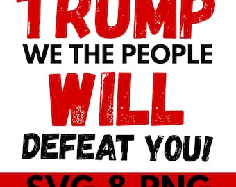 Anti Trump SVG, anti politsches Design (SVG/PNG)