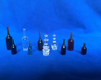 Glass Bar/Pub Miniatures, set of 10