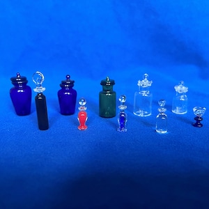 Glass Pharmacy miniatures, set of 10