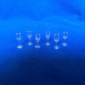Glass Wine glass miniatures, set of 6