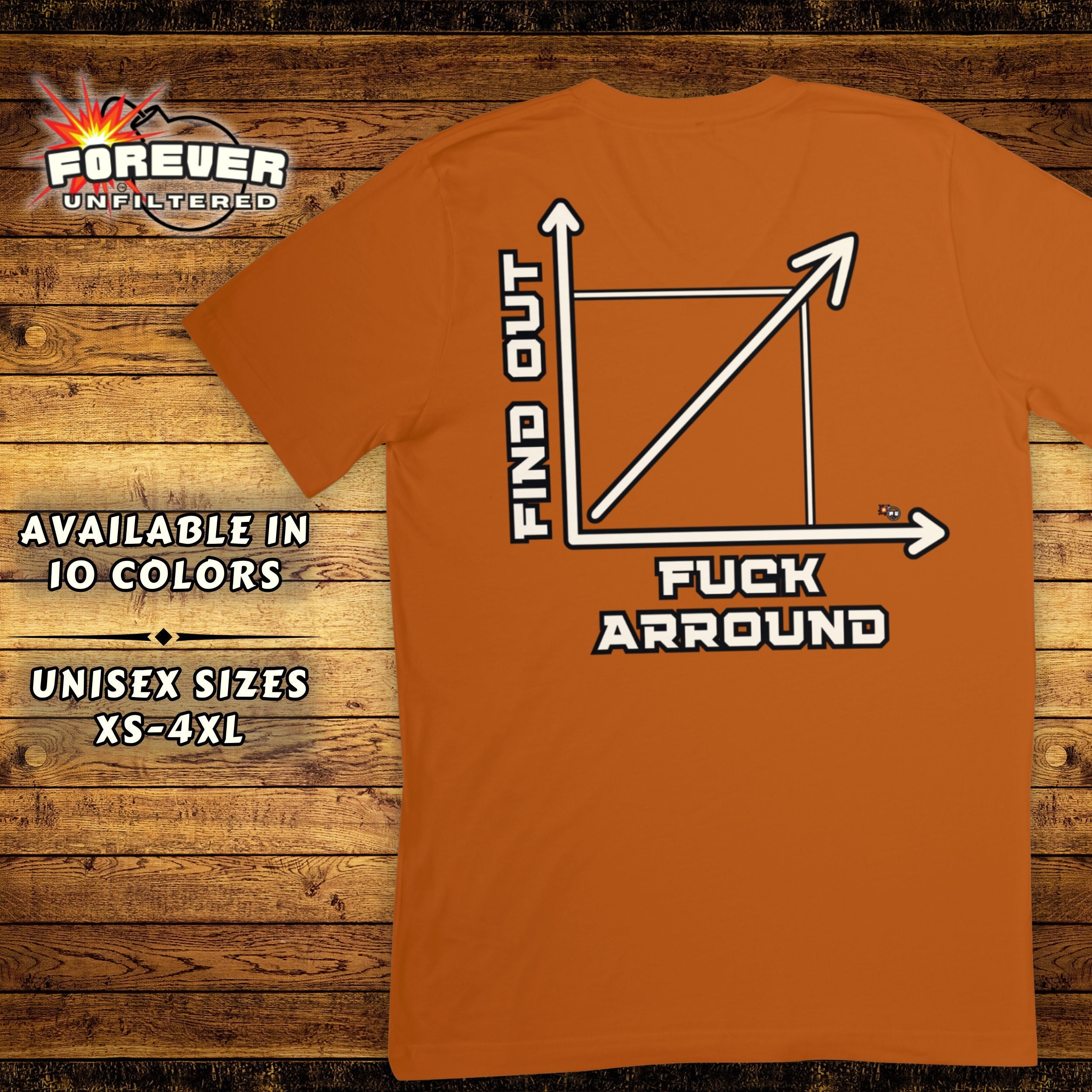 Fuck Around and Find Out Funny Sayings Tee Quirky Humor Shirt Humorous ...