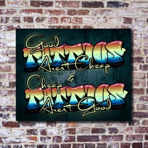 Tattoo Shop Decor Metal Wall Art Sign - Graffiti Style Alternative Art - Tattoo Shop Sign - Funny Tattoo Lover&#39;s Gift - Tattoo Artist Gift