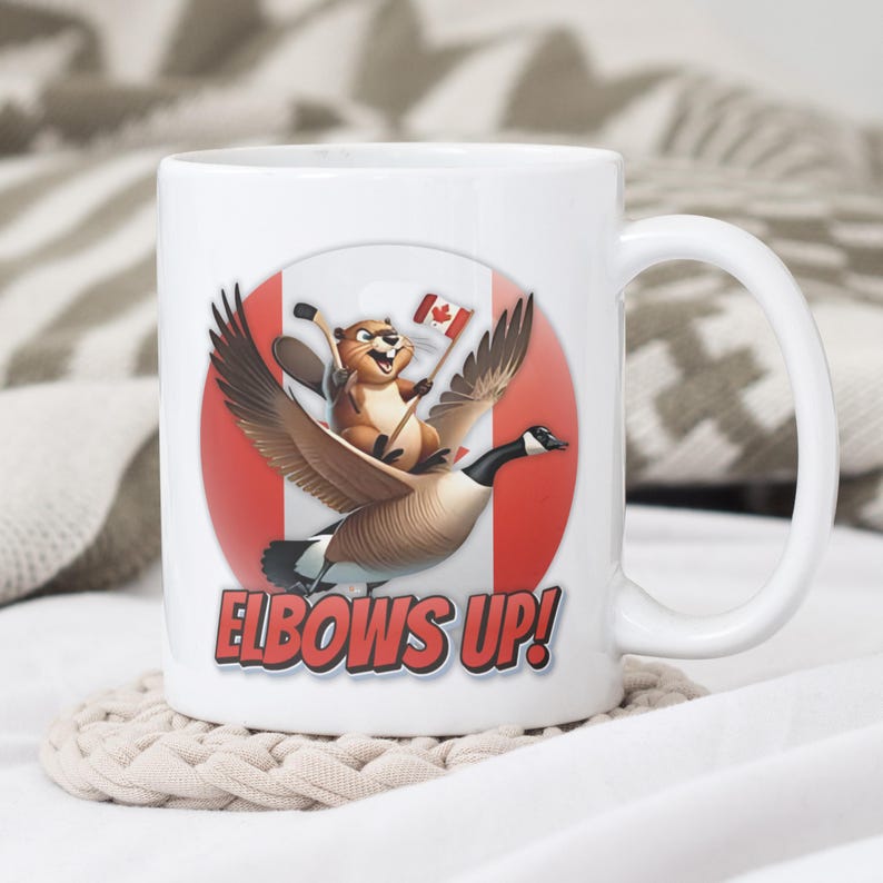 ForeverUnfiltered Elbows Up Canada Coffee Mug - Thumbnail 3