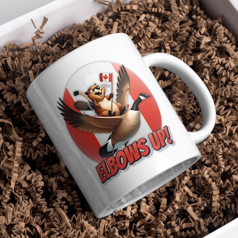 ForeverUnfiltered Elbows Up Canada Coffee Mug - Thumbnail 5