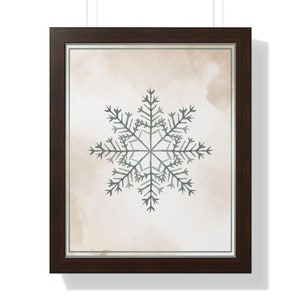 Snowflake Holiday Wall Art Digital Download