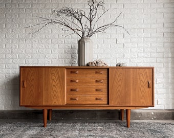 Mid Century Modern Danish Teak Credenza by Clausen and Son | Shipping is NOT INCLUDED