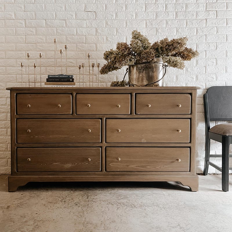 Solid Wood Dresser - Etsy