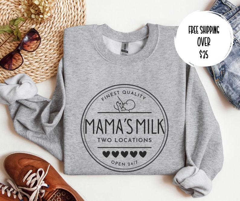 BREASTFEEDING MAMA SWEATSHIRT // Mama's Milk Sweatshirt // Mama's