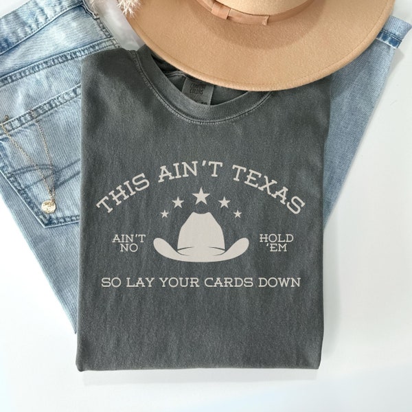 Texas Hold 'Em Shirt, Cowgirl Tee, Comfort Colors Shirt, Country Music Shirt, Renaissance Act II, Gift for Bey Fan Gift