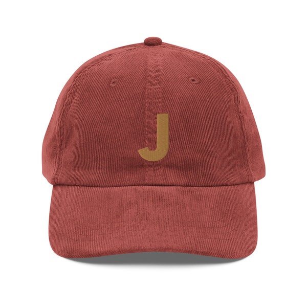 Personalized Embroidered Corduroy Ball Cap, Initial cap, Personalized Ball cap, Custom Hat, Mens Hat, Gift for Her, Dad Hat, Gift for Him