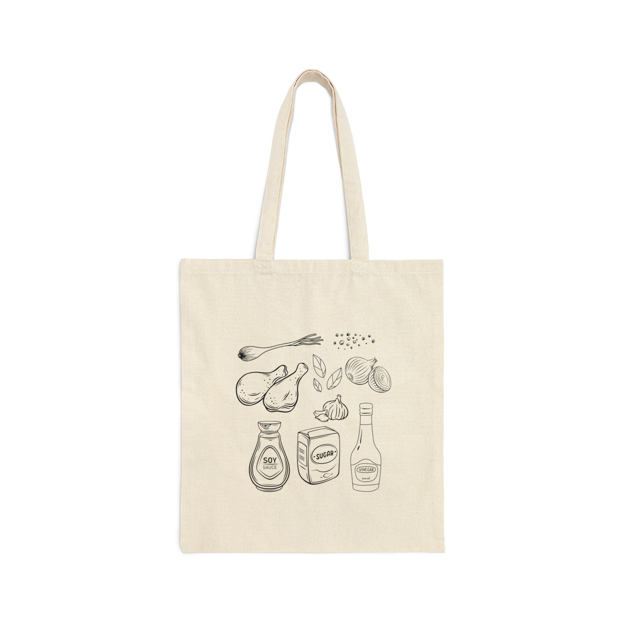 CafePress 'Ain't No Chicken Wing' Canvas Tote Bag - Natural Reusable Shopping Bag, Two Sizes - View #5