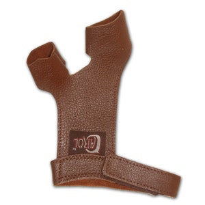 Archery Recurve, Compound, Longbow Cow Leather Bow Grip Hunting, Indoor Outdoor Target Shooting Protective Glove