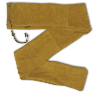 Traditioneel jagen, indoor outdoor boogschieten 66 x 7 inch handgemaakt suède leer recurve/paard/handboog tas/hoes/hoes/hoes/sok/boogmouw afbeelding 2