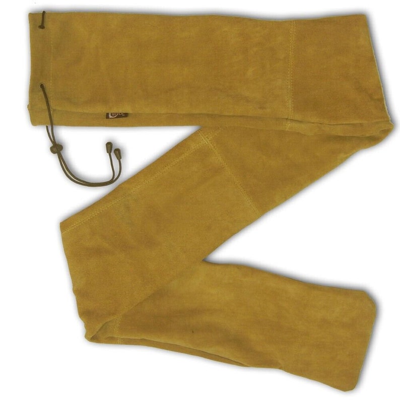 Traditioneel jagen, indoor outdoor boogschieten 66 x 7 inch handgemaakt suède leer recurve/paard/handboog tas/hoes/hoes/hoes/sok/boogmouw afbeelding 2