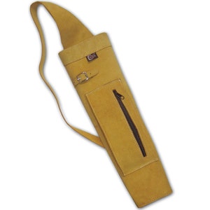Chasse traditionnelle, extérieur, intérieur, cible, tir à l&#39;arc, arc classique/arc à poulies/arc long, sac à bandoulière fait main en cuir suédé, flèche arrière carquois