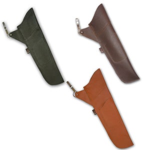 Traditional Outdoor Hunting Indoor Target Archery Recurve/Compound  Longbow Full Grain Leather Handmade Bag Hip Side Arrow Quiver