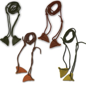 Traditionelles Bogenschießen, Jagd Indoor Outdoor Zielschießen Leder Langbogen Stringer Spitze / Gliedmaßen Bogen String Zubehör für das Werkzeug Seil