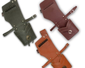 Faretra Da Schiena In Pelle CAROL ARCHERY - Per Tiro Con L'arco Indoor/outdoor