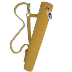 Dual Use Traditional Hunting Outdoor Indoor Target Archery Recurve Compound/Longbow Grain Suede Leather Shoulder Back/Hip Arrow Quiver Bag