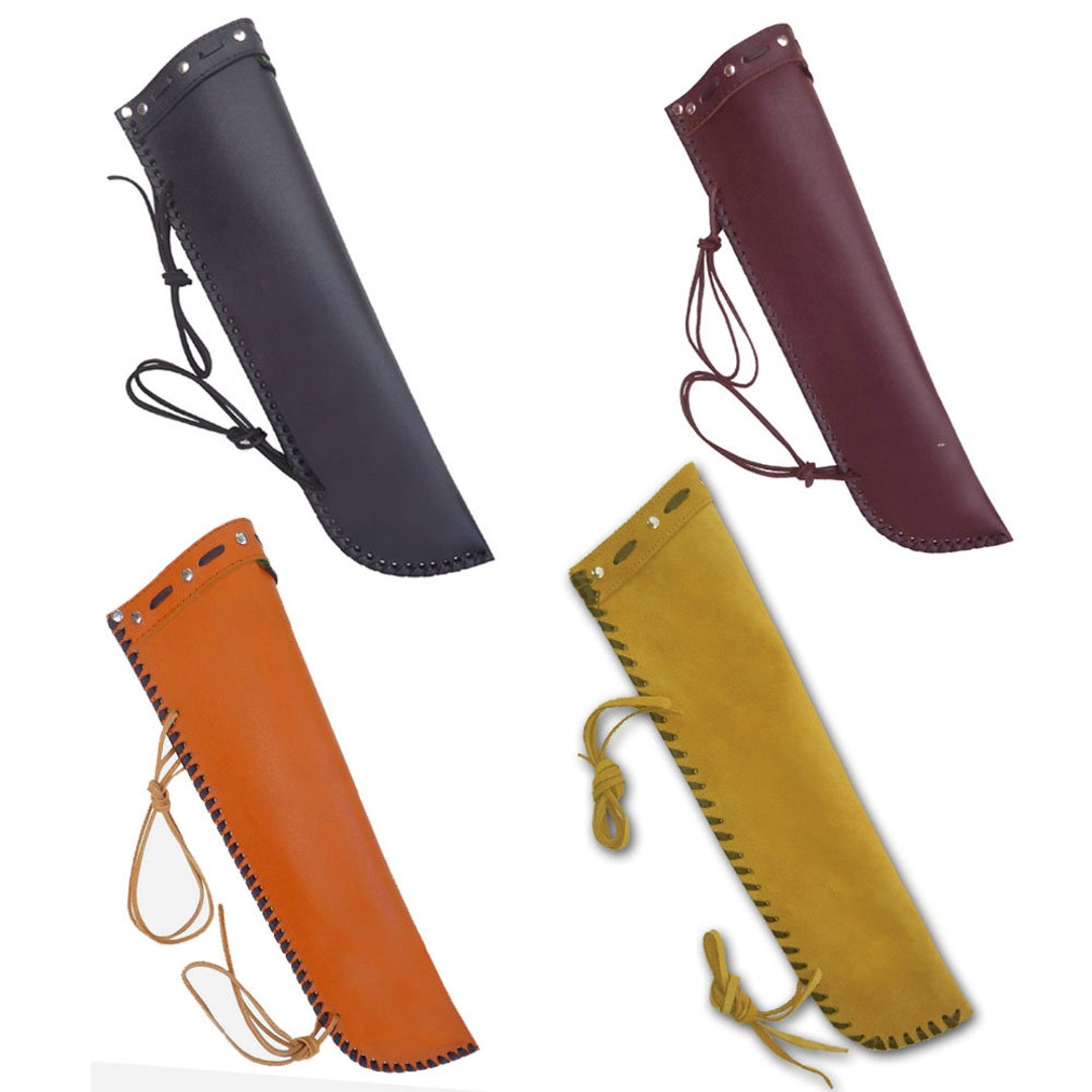 Hand Made Braid Work Leather Bass Bow Bag Quiver String/orchestral