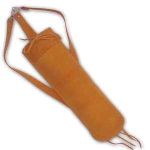 Cible traditionnelle extérieure/intérieure Tir à l&#39;arc/chasse Arc long/Arc cheval/arc classique/arc à poulies Sac à bandoulière en cuir fait main Flèche arrière Carquois