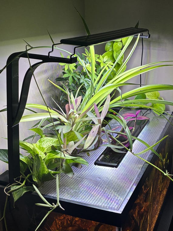 Hang-On-Back Aquarium Light Riser | 12 inch Height |