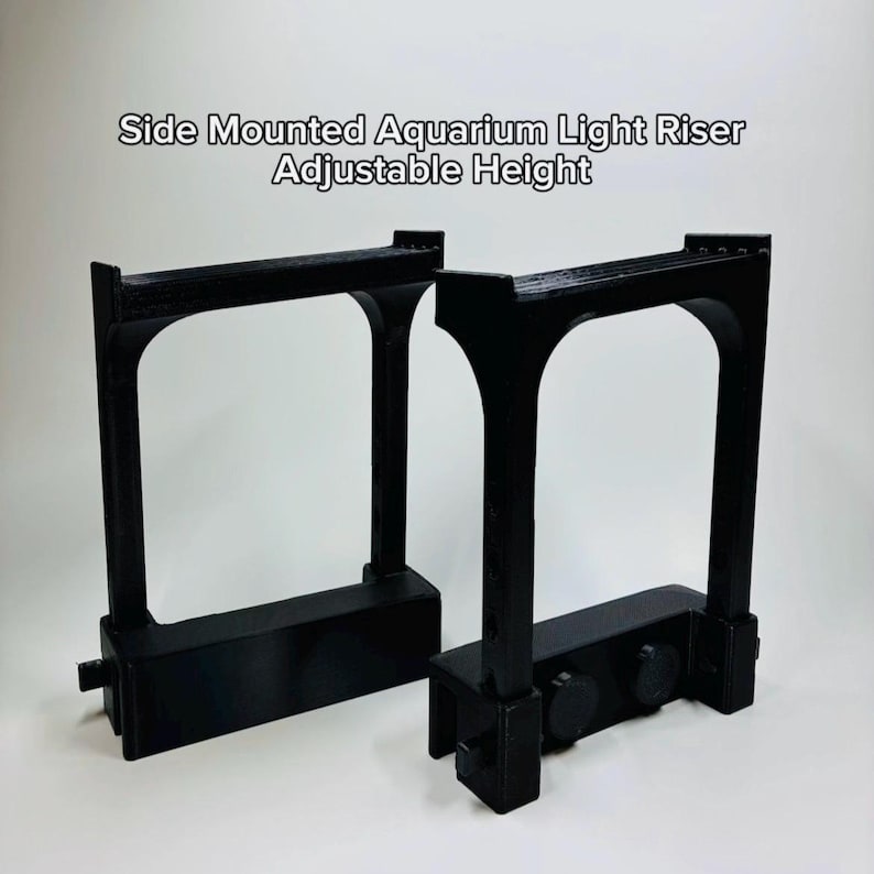 Side Mounted Aquarium Light Riser | Adjustable Height | - Etsy