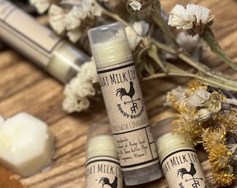 Goat Milk Lip Balm  Horchata Cinnamon Roll Flavor  All Natural Lip Balm  Soothing Lip Treatment  Moisturizing Lip Balm