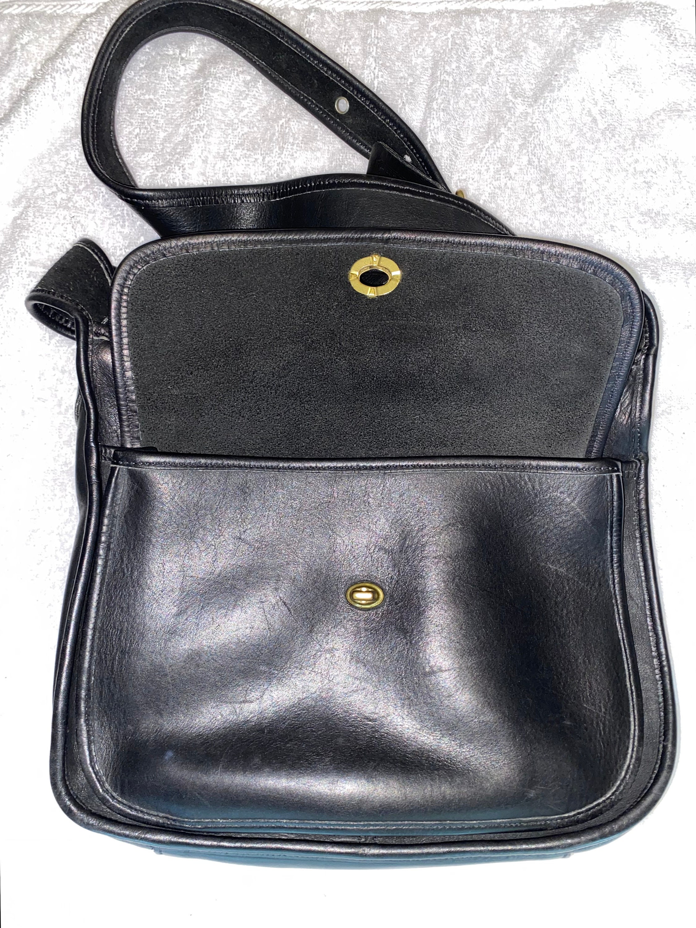 Vintage Coach TAFT 9980 Black Leather Crossbody Bag Purse Etsy Il Fullxfull.5382976187 3r0i