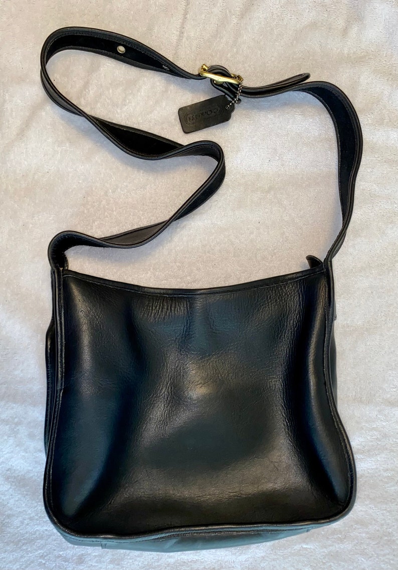 Vintage Coach TAFT 9980 Black Leather Crossbody Bag Purse Etsy Il 794xN.5334806054 Fqsm