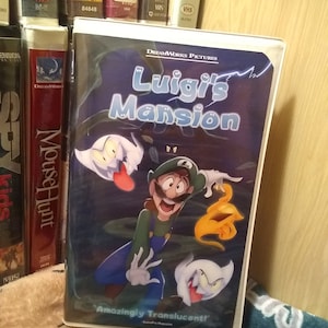 Luigi&#39;s Mansion Game Cube & 3DS VHS Case and Keepsafebox