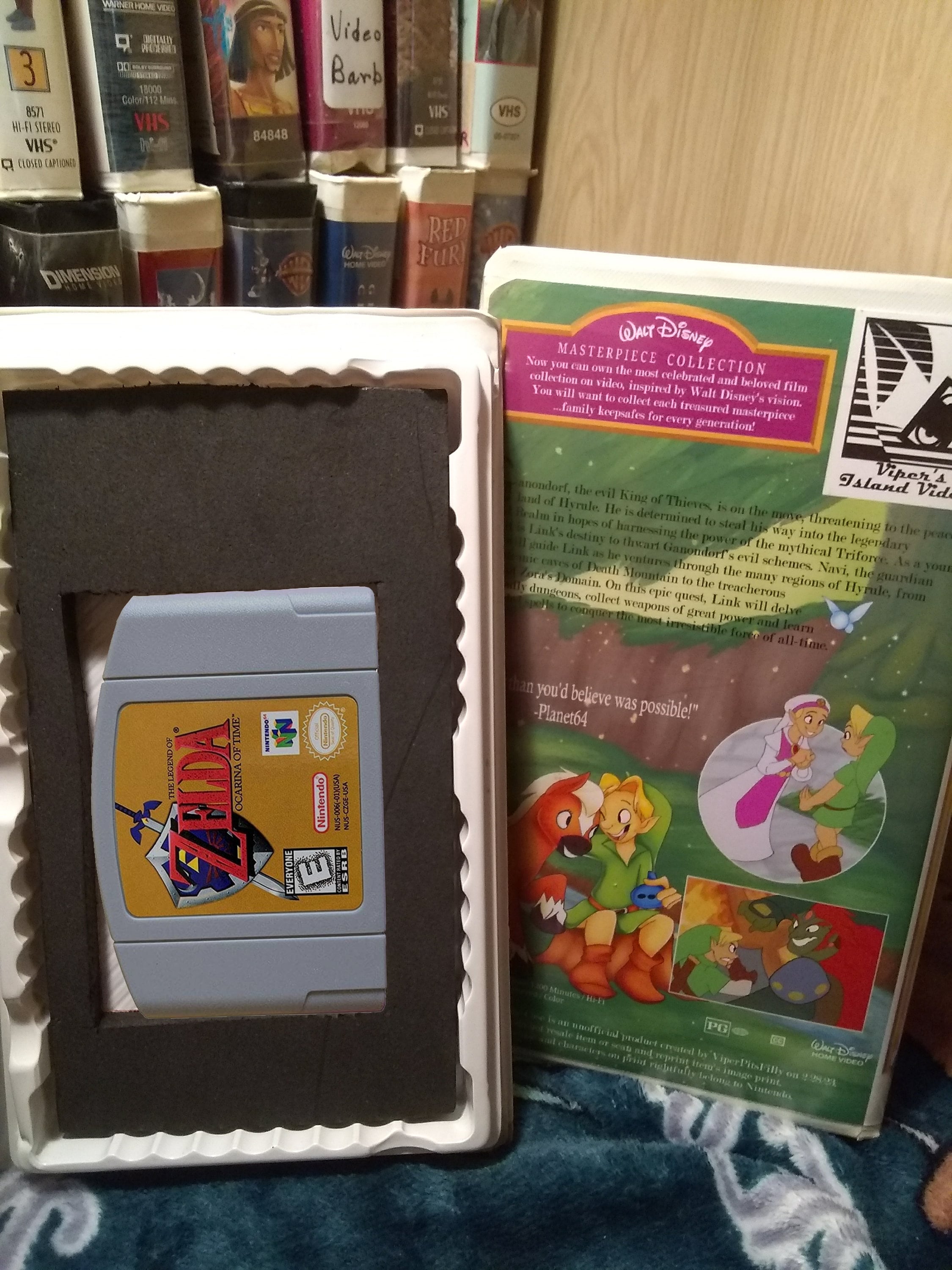 Legend of Zelda Ocarina of Time N64 & 3DS VHS Case and Keepsafebox Etsy