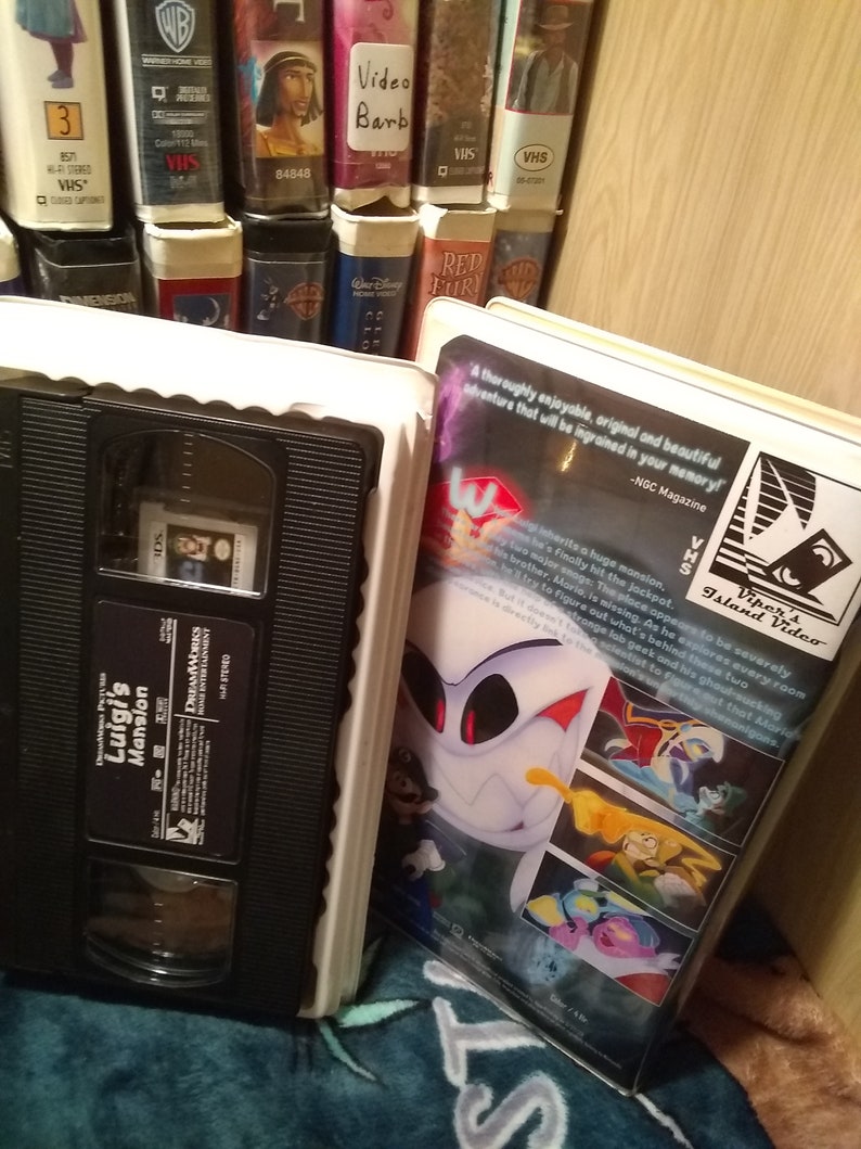 Luigi's Mansion Game Cube & 3DS VHS Case and Keepsafebox Etsy